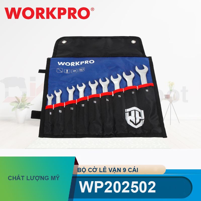 Bộ cờ lê vặn 9 cái Workpro - WP202502