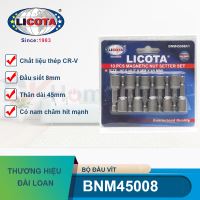 Bộ đầu vít bắn tôn có từ 8mm 10 chi tiết Licota BNM45008