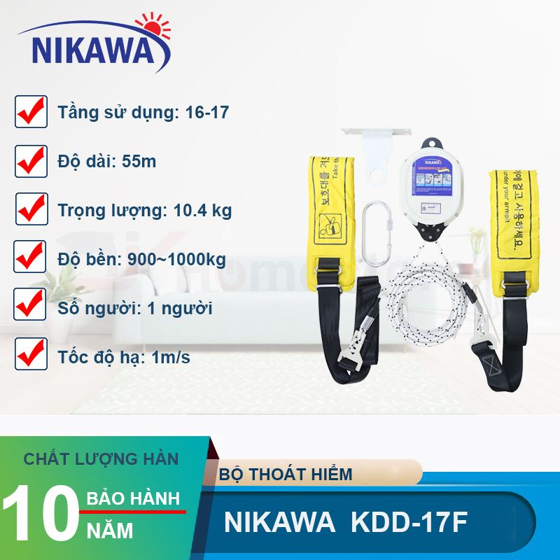 Bộ dây thoát hiểm tự động Nikawa KDD-17F