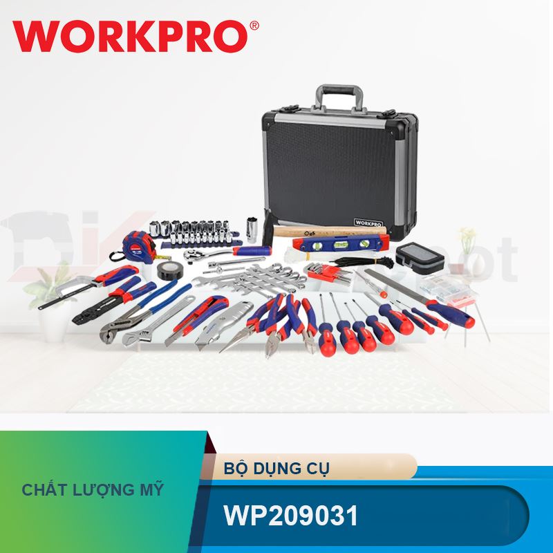 Bộ đồ nghề 297 chi tiết Workpro WP209031