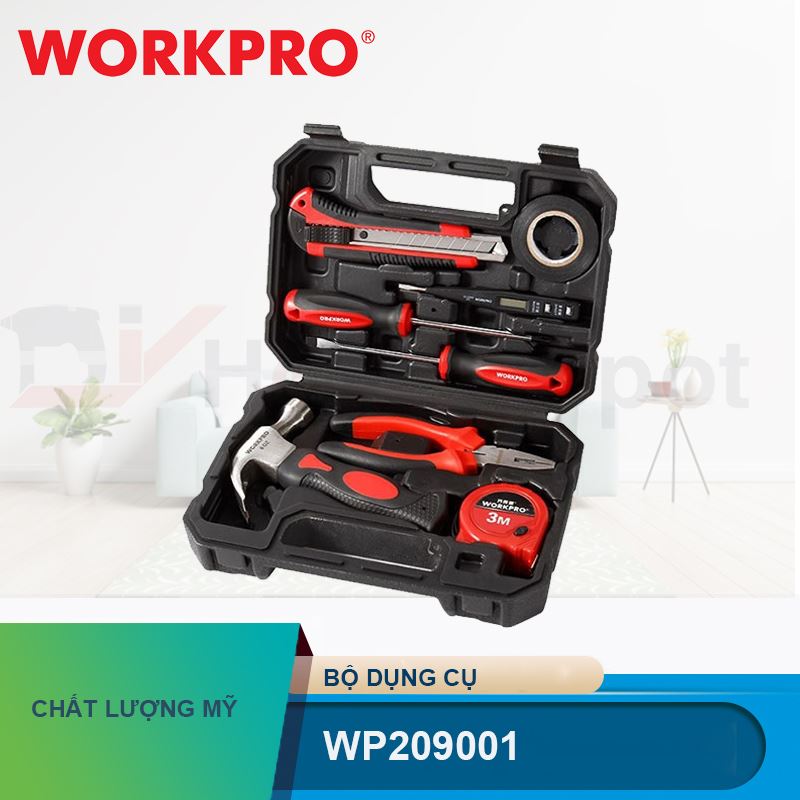 Bộ đồ nghề 8 chi tiết Workpro WP209001