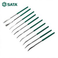 Bộ Dũa Cong Kim Cương 10 Chi Tiết 3x140mm SATA SC03805 (03805) - Chính Hãng, Mài Tinh Góc Phức Tạp