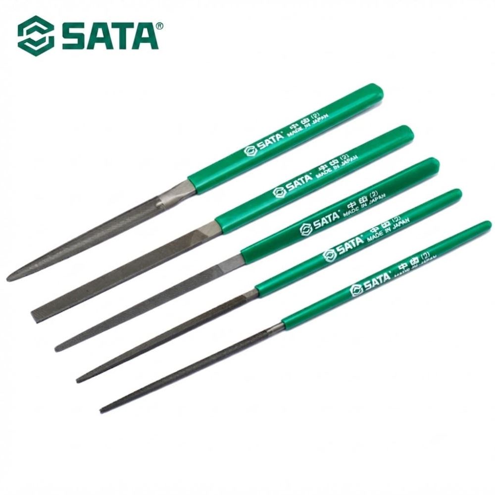 Bộ Dũa Kim Loại Mini 5 Chi Tiết 185mm SATA SC03901 (03901) - Chính Hãng, Thép Cứng, Đa Năng