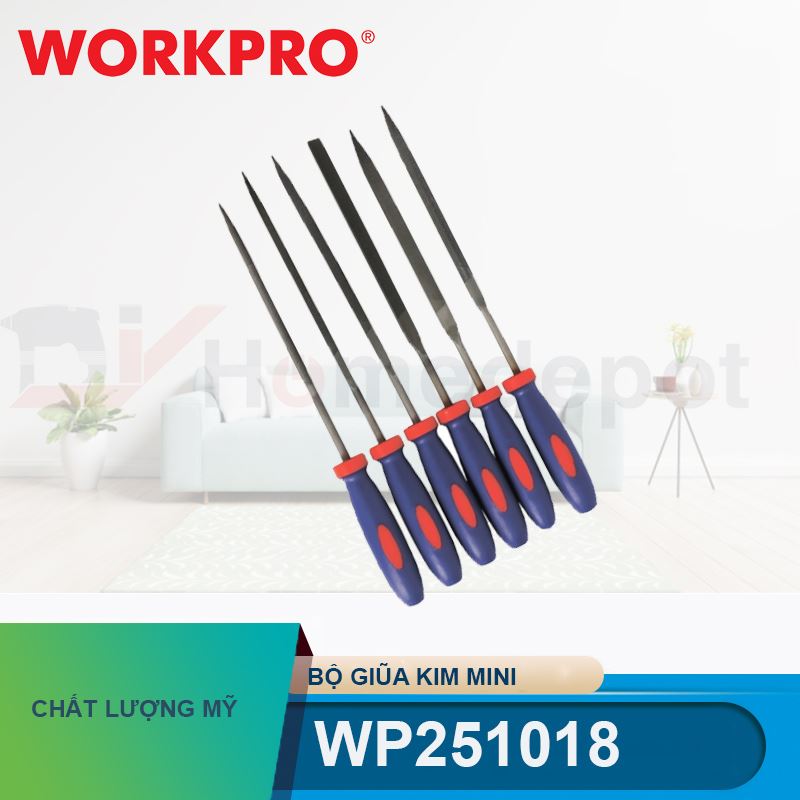 Bộ giũa kim mini (1 set = 6 cái) Workpro - WP251018