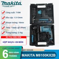 Bộ máy khoan 26 món Makita M8100KX2B 710W