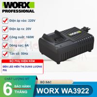 Bộ sạc 6Ah cho pin 20V Worx WA3922