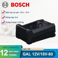 Bộ sạc nhanh Professional 12V và 18V Bosch GAL 12V/18V-80