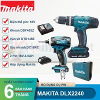 Bộ sản phẩm máy khoan máy vặn vít Makita DLX2240