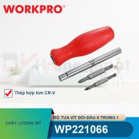 Bộ Tua vít đổi đầu 6 trong 1, thép hợp kim CR-V Workpro - WP221066