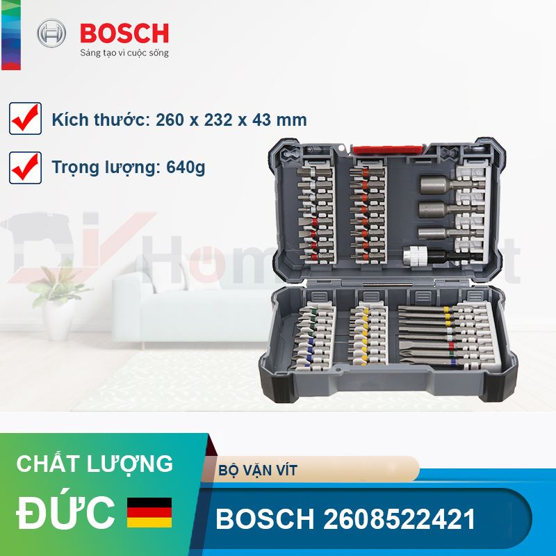 Bộ vặn vít Pick & Click 44 món Bosch 2608522421