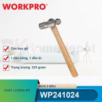 Búa 2 đầu 225gram (8OZ), gồm 1 đầu bằng và 1 đầu bi, cán bọc gỗ Workpro - WP241024