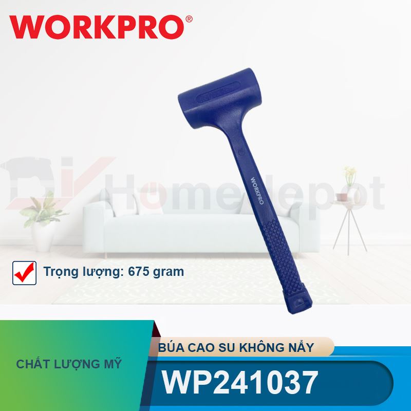 Búa cao su không nẩy 675gram (1.5LB) Workpro - WP241037