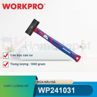 Búa đầu đá 1000gram, cán bọc cao su Workpro - WP241031