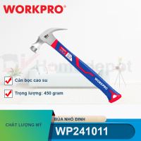 Búa nhổ đinh 450gram (16OZ), cán bọc cao su Workpro - WP241011