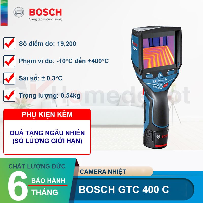 Camera nhiệt Bosch GTC 400 C Professional