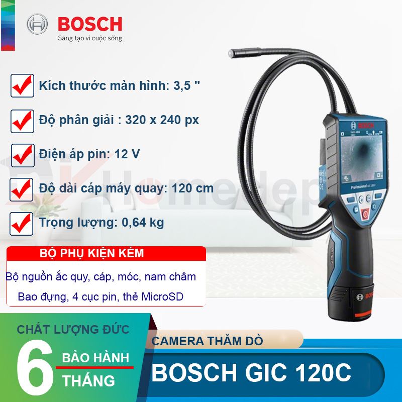 Camera thăm dò Bosch GIC 120C