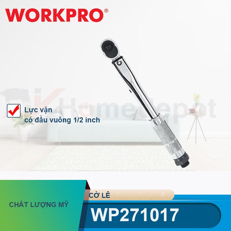 Cờ lê lực vặn có đầu vuông 1/2 inch Workpro - WP271017