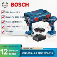 Combo máy khoan và máy vặn vít pin Bosch GDR18V-215 và GSB185-LI