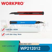 Dao rọc giấy bằng nhôm, chiều rộng lưỡi dao 9mm Workpro - WP212012