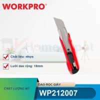 Dao rọc giấy bằng nhựa, chiều rộng lưỡi dao 18mm Workpro - WP212007