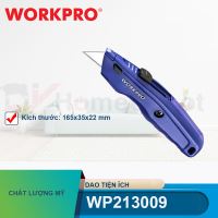 Dao tiện ích có lưỡi cắt bằng nhôm, có thể thay đổi lưỡi dao nhanh chóng Workpro - WP213009