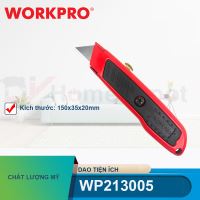Dao tiện ích có lưỡi cắt bằng nhôm, lưỡi dao có thể thu vào Workpro - WP213005