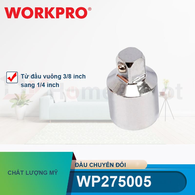 Đầu chuyển đổi từ đầu vuông 3/8 inch sang 1/4 inch Workpro - WP275005