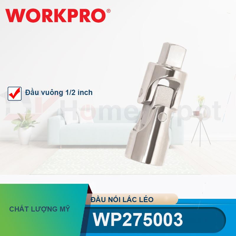 Đầu nối lắc léo có đầu vuông 1/2 inch Workpro - WP275003