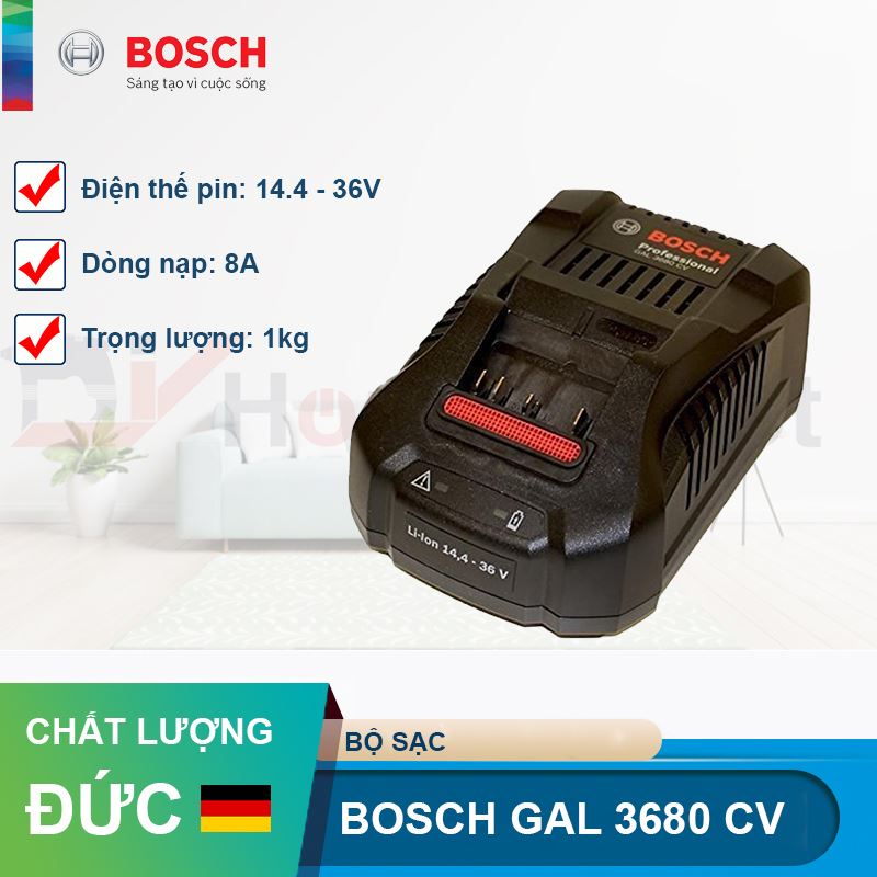Đế sạc pin Bosch GAL 3680 CV (14.4V, 36V)