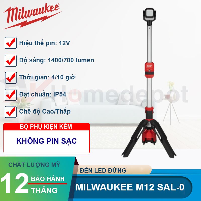 Đèn LED đứng Milwaukee M18 SAL-0