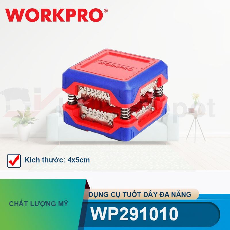 Dụng cụ tuốt dây đa năng, kích thước 4x5cm Workpro - WP291010