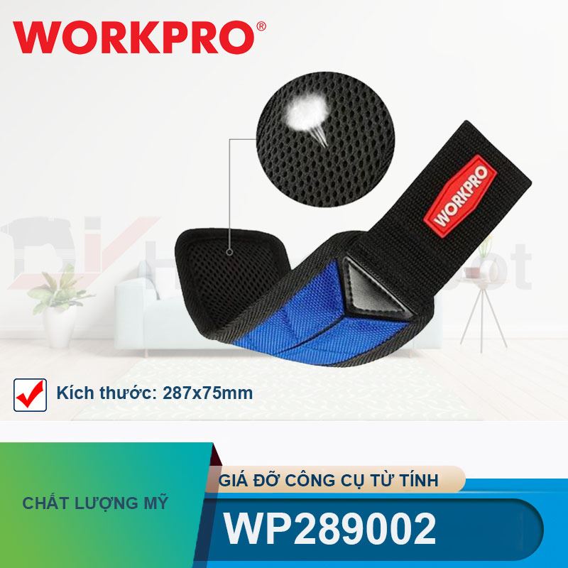 Giá đỡ công cụ từ tính kích thước 287x75mm Workpro - WP289002