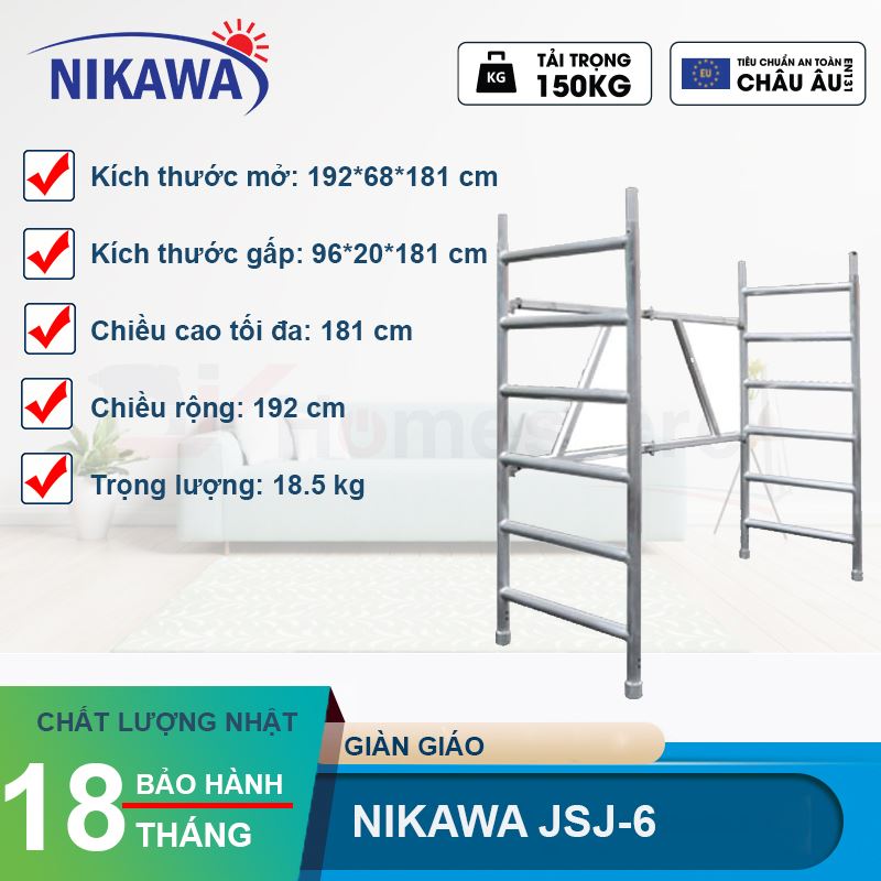 Giàn giáo nhôm gấp gọn Nikawa JSJ-6