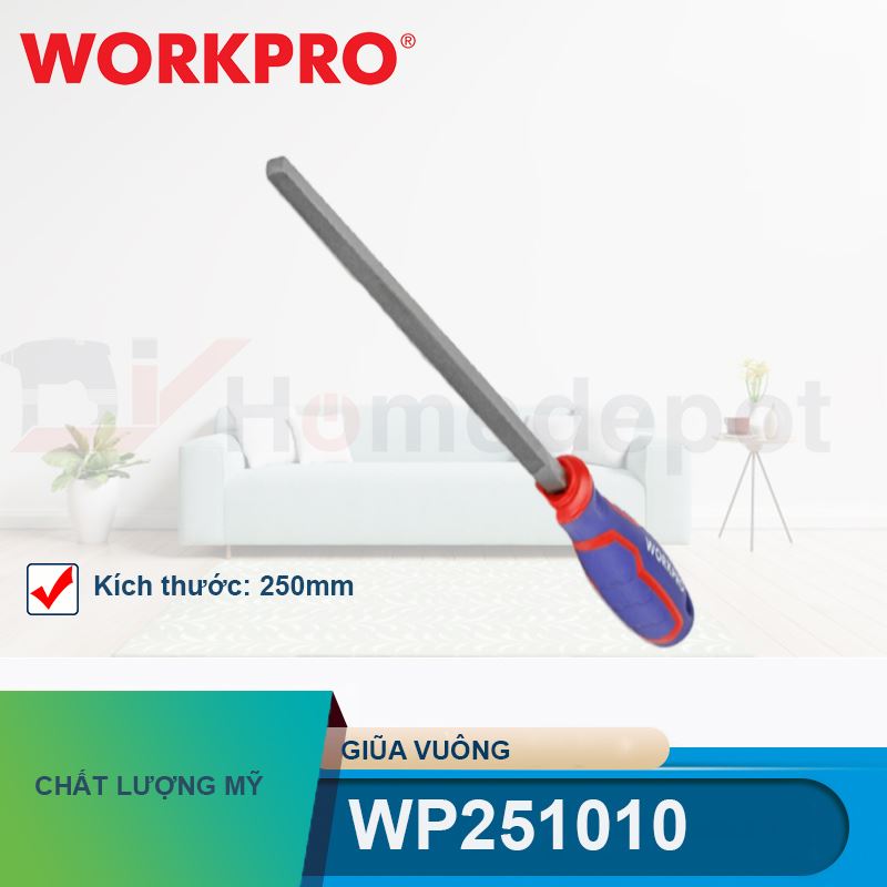 Giũa vuông, kích thước 250mm (10 inches) WP251010