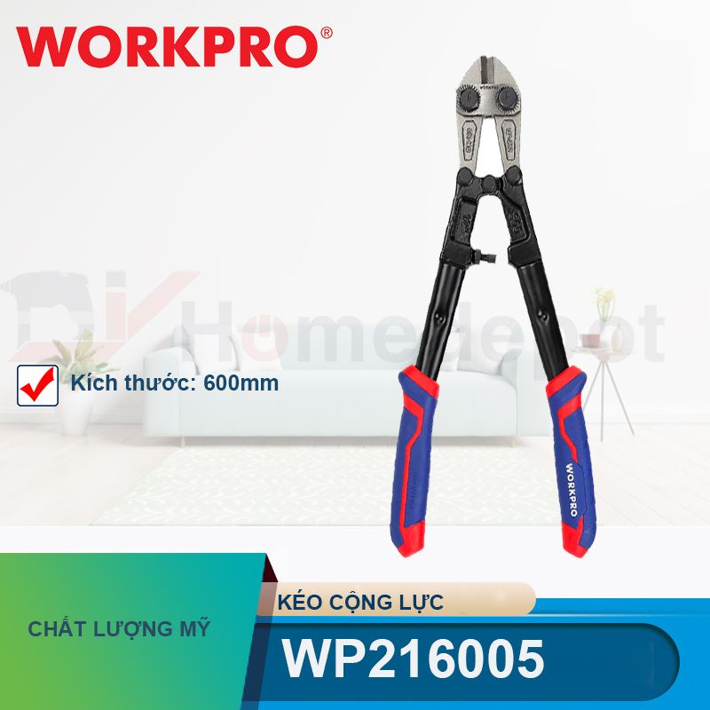 Kéo cắt bulong kích thước 600mm (25 inches) Workpro - WP216005