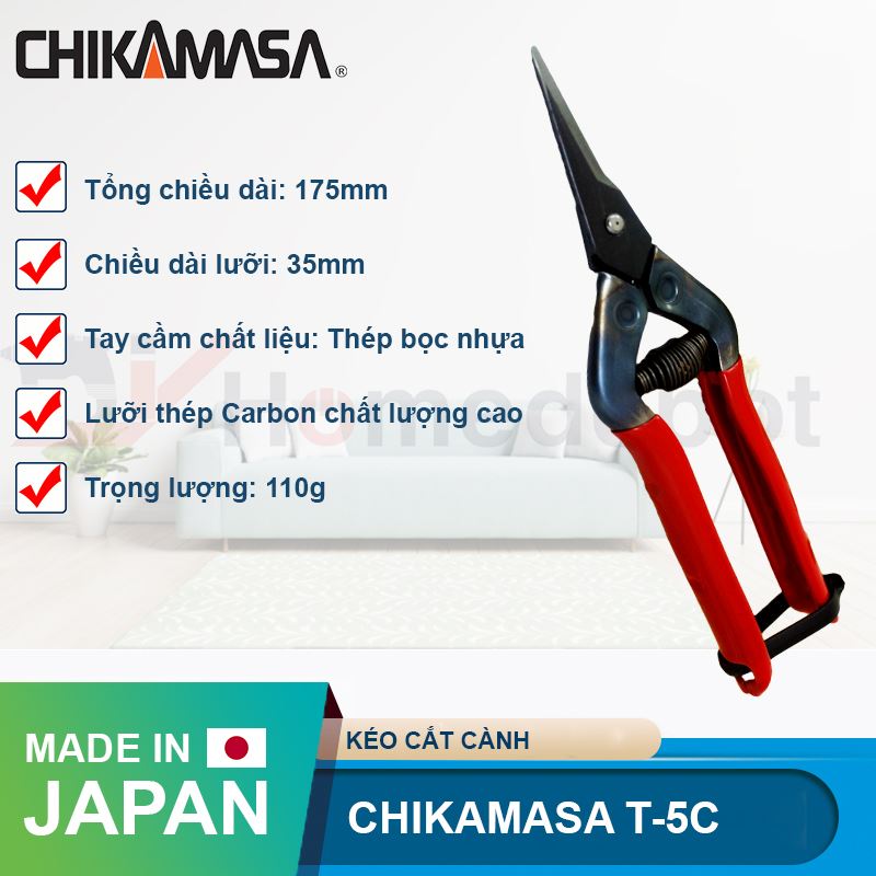 Kéo cắt cành Chikamasa T-5C