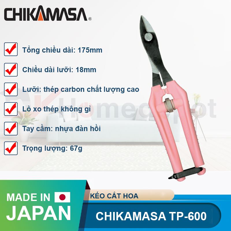 Kéo cắt hoa Chikamasa TP-600