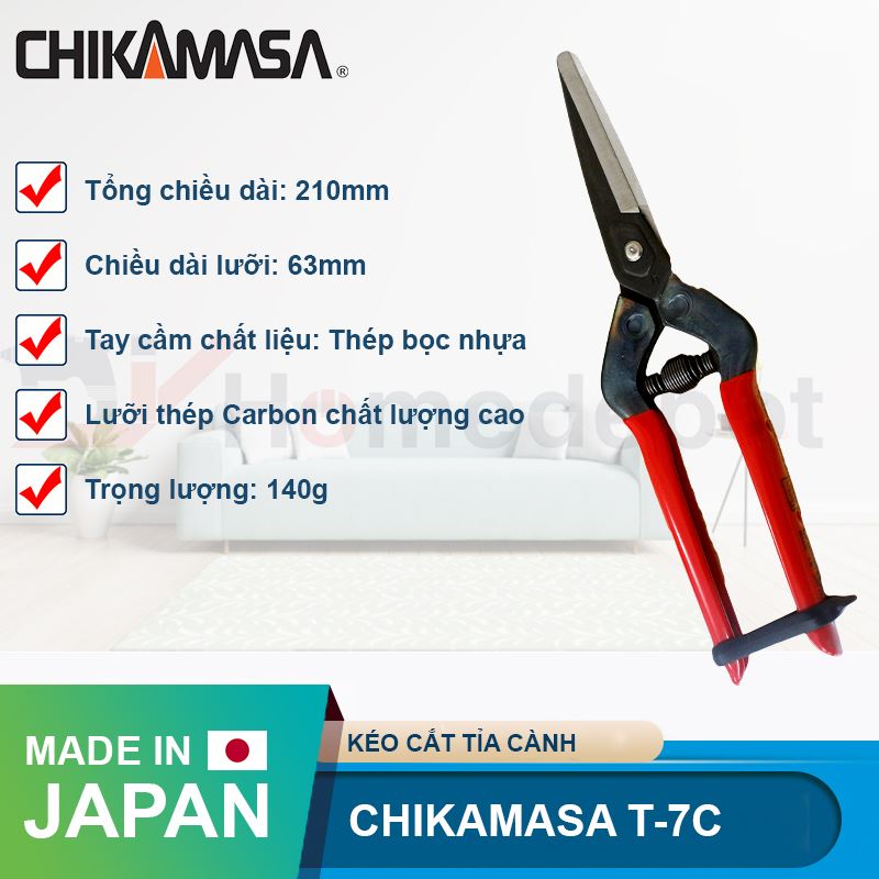 Kéo cắt tỉa cành Chikamasa T-7C