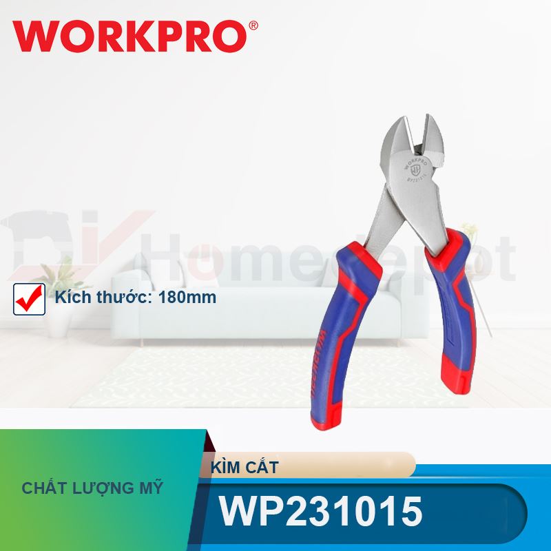 Kìm cắt cao cấp 7 inch 180mm Workpro - WP231015