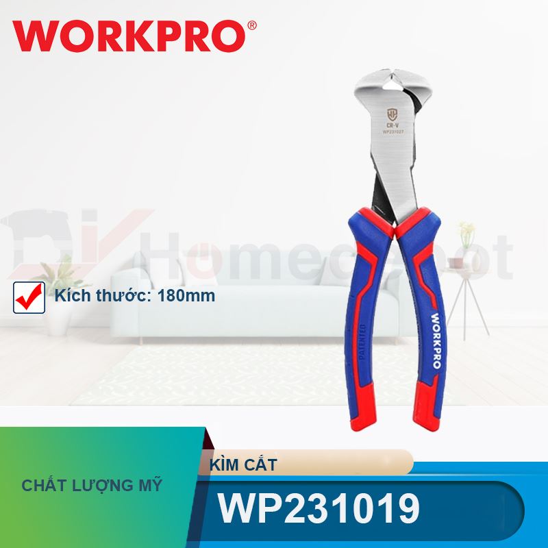 Kìm cắt cộng lực 7 inch 180mm Workpro - WP231019