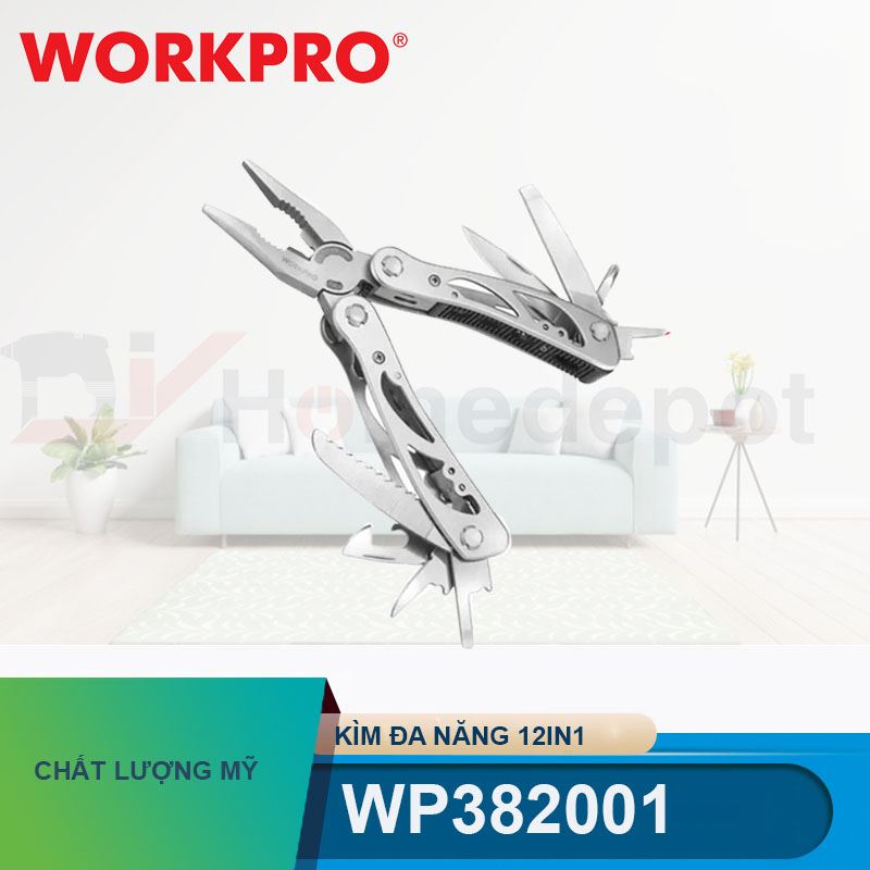 Kìm đa năng 12in1 Workpro - WP382001