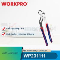 Kìm khớp trượt có rãnh bằng thép CR-V, điều chỉnh được, kích thước 10 inches (250mm) Workpro - WP231111