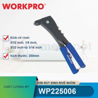 Kìm rút đinh rivê nhôm 10 inch 250mm có 4 mũi kích thước 3/32 inch, 1/8 inch, 5/32 inch và 3/16 inch Workpro - WP225006