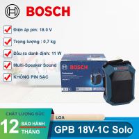 Loa Bluetooth Bosch GPB 18V-1C Solo