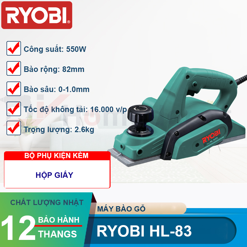 Máy bào gỗ Ryobi HL-83 550W