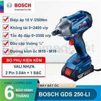 Máy bắt ốc động lực pin Bosch GDS 250-LI