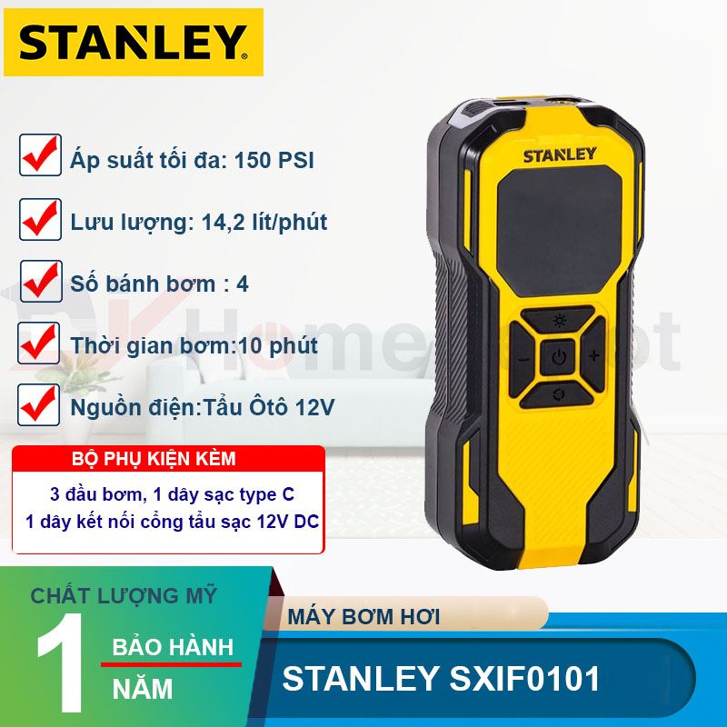 Máy bơm hơi dùng pin Stanley SXIF0101