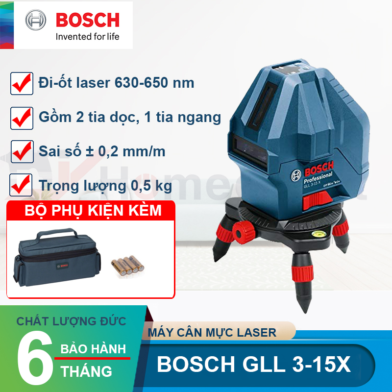 Máy Cân Mực Laser Bosch GLL 3-15 X