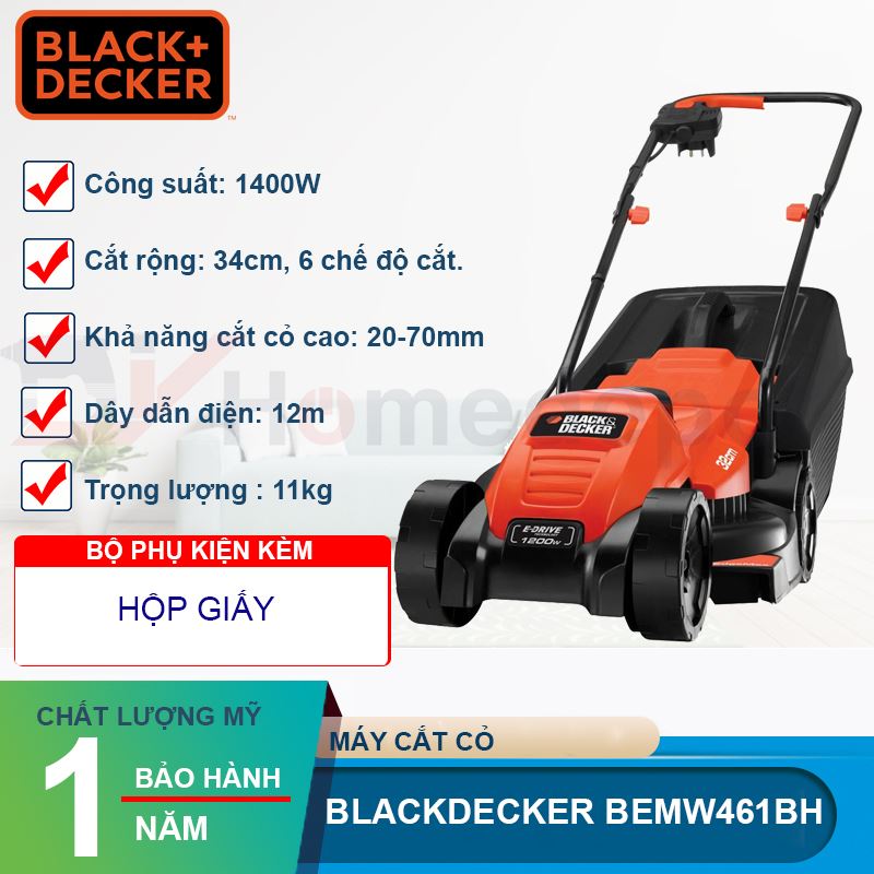 Máy cắt cỏ Black&Decker BEMW461BH-B1