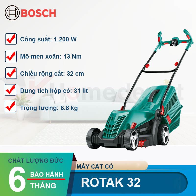 Máy cắt cỏ điện Bosch Rotak 32